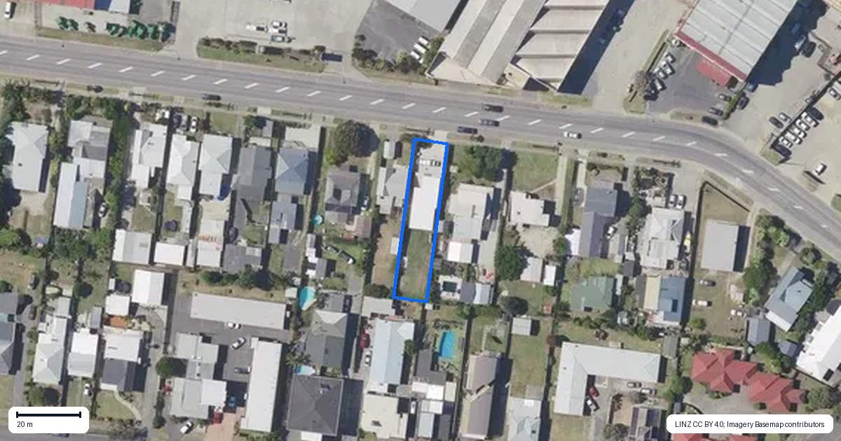 Property context map for 58 Awapuni Road, Awapuni, Gisborne