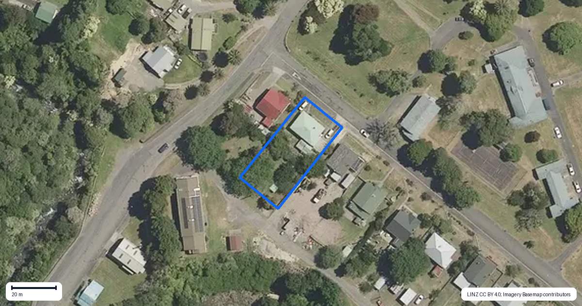 Property context map for 9 Rotten Row, Tuai, Wairoa