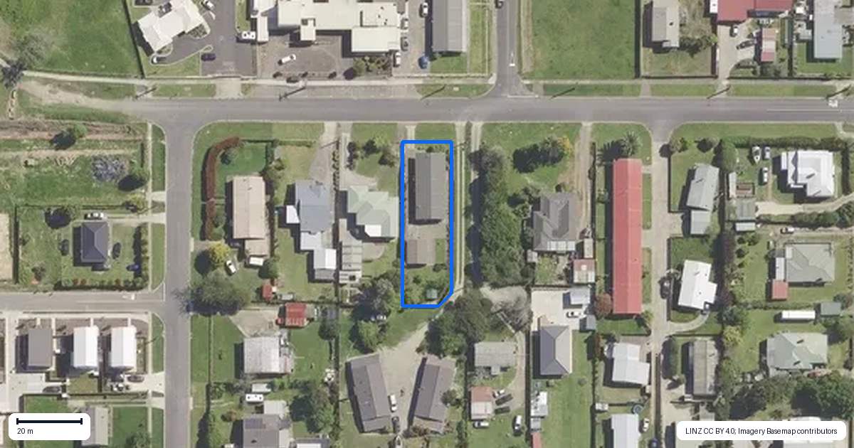 Property context map for 48 Richard Street, Opotiki
