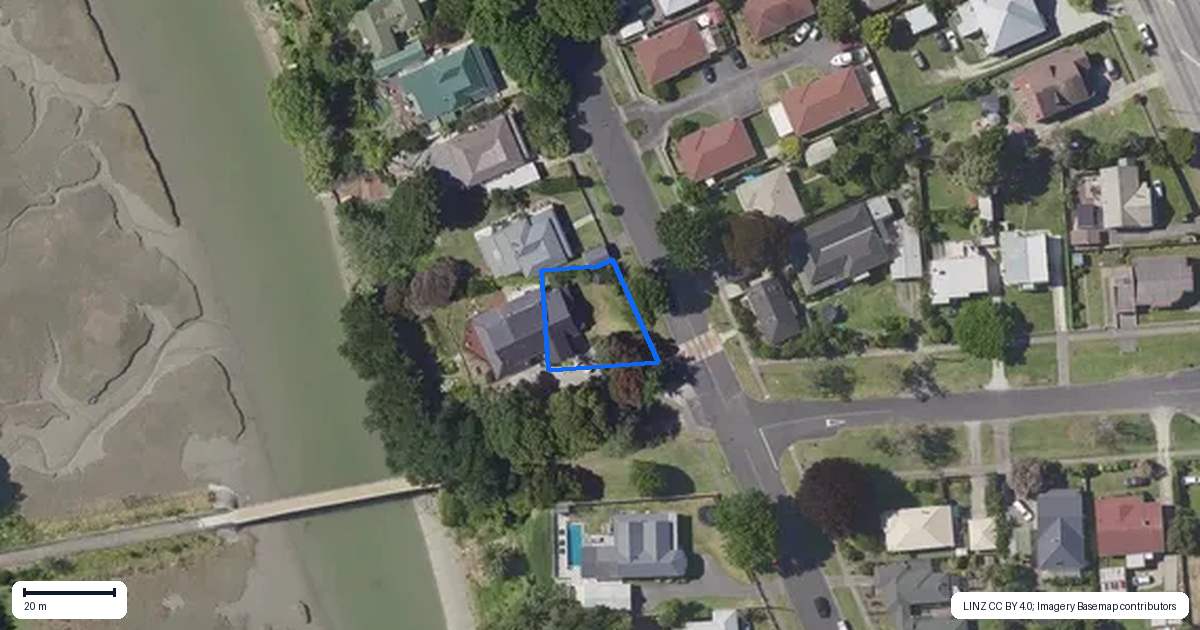 Property context map for 50 Stout Street, Whataupoko, Gisborne
