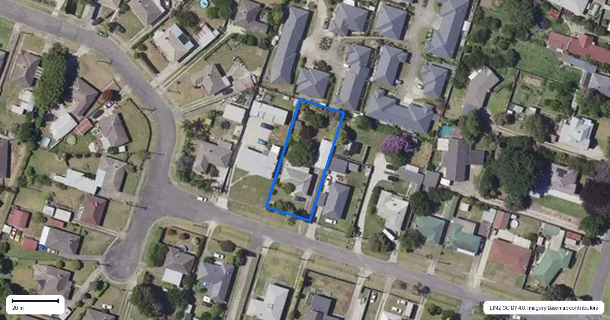 Property context map for 63 Abbott Street, Te Hapara, Gisborne