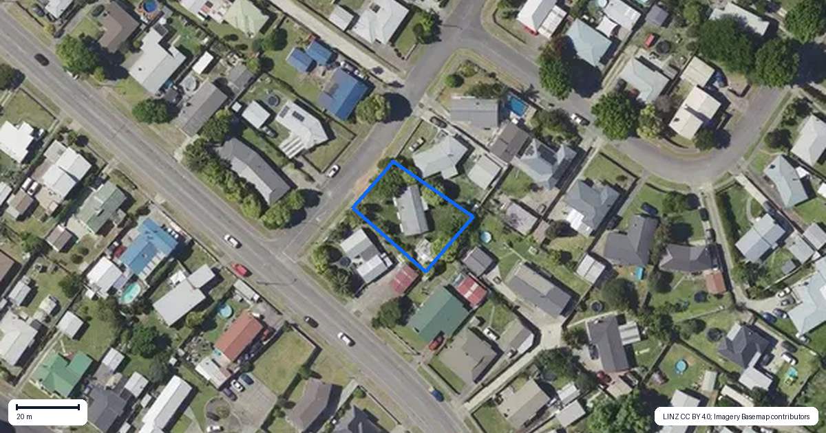 Property context map for 66 Wildish Street, Outer Kaiti, Gisborne