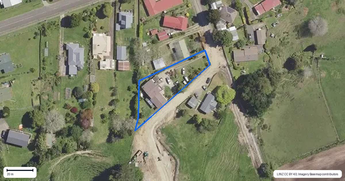 Property context map for 7 Sundell Place, Opotiki