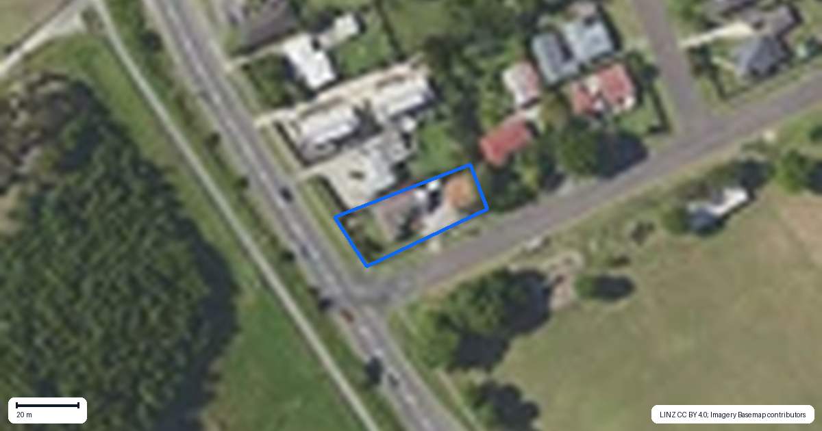 Property context map for 2 Worsley Street, Tamarau, Gisborne