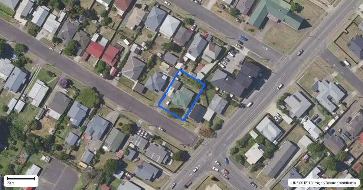 Property context map for 455 Palmerston Road, Te Hapara, Gisborne