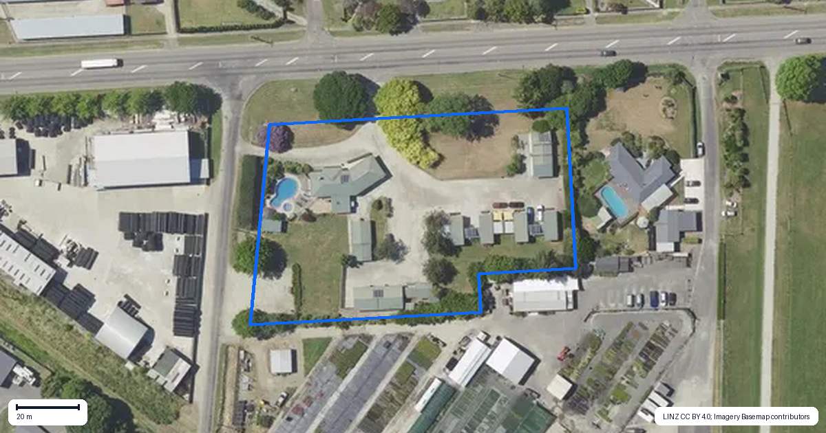Property context map for 60 Main Road, Makaraka, Gisborne