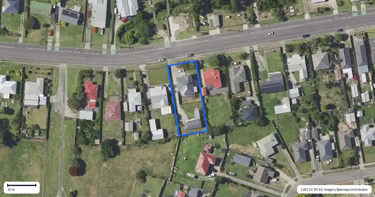 Property context map for 183 Crawford Road, Kaiti, Gisborne