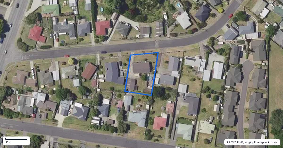 Property context map for 16 Riperata Street, Riverdale, Gisborne