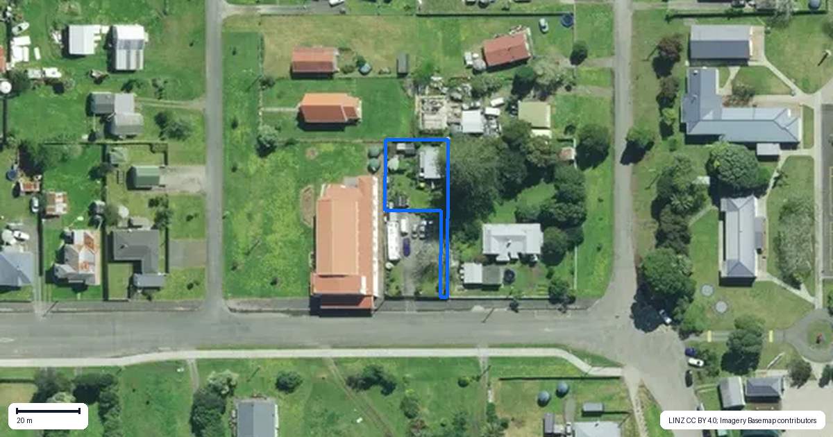 Property context map for 5 Monkhouse Street, Tolaga Bay