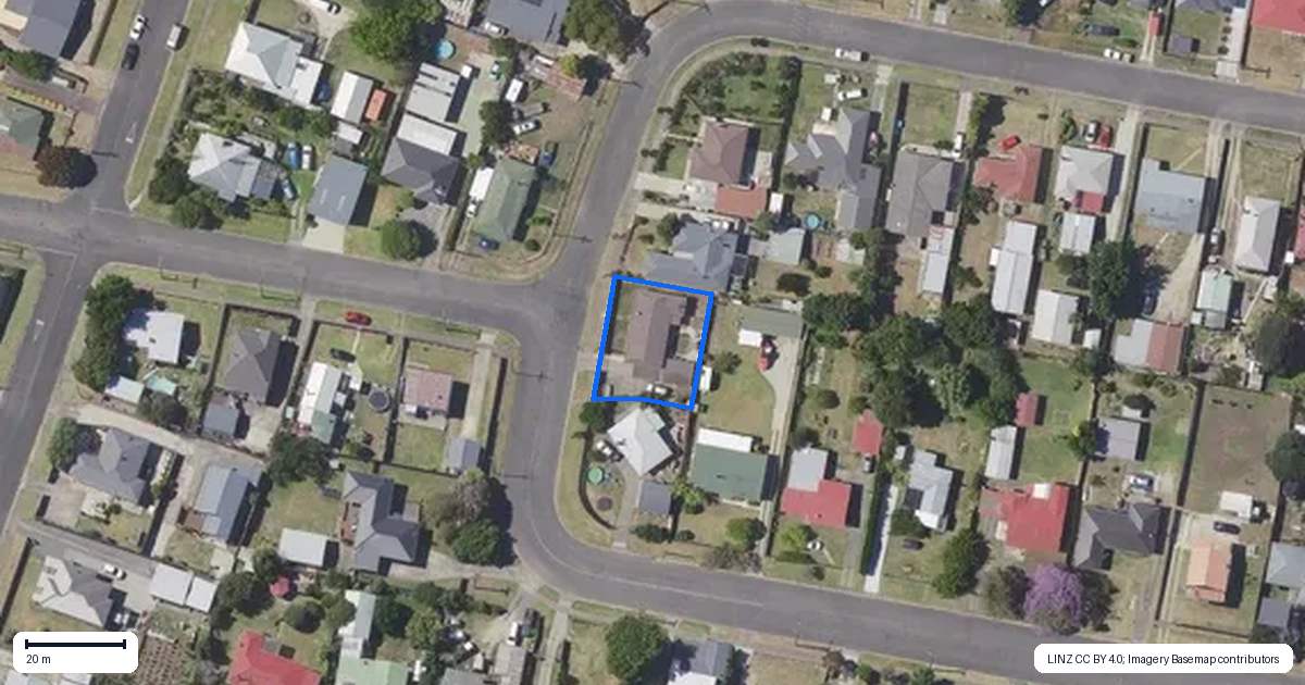 Property context map for 29 Andrew Street, Elgin, Gisborne