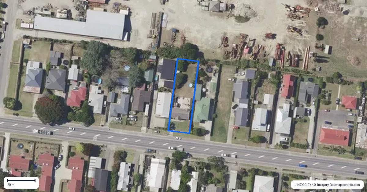 Property context map for 105 Awapuni Road, Awapuni, Gisborne
