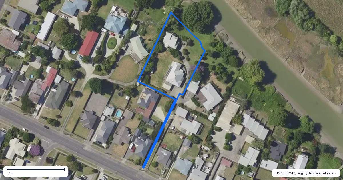 Property context map for 565B Aberdeen Road, Te Hapara, Gisborne