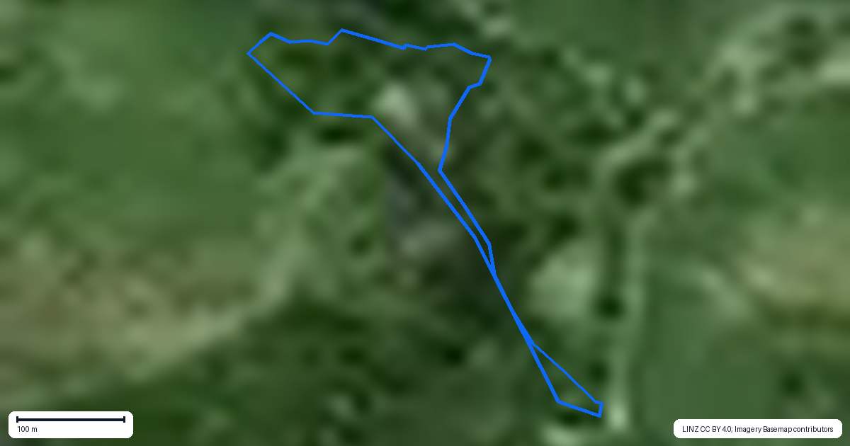 Property context map for 717 Totangi Road, Ngatapa, Gisborne
