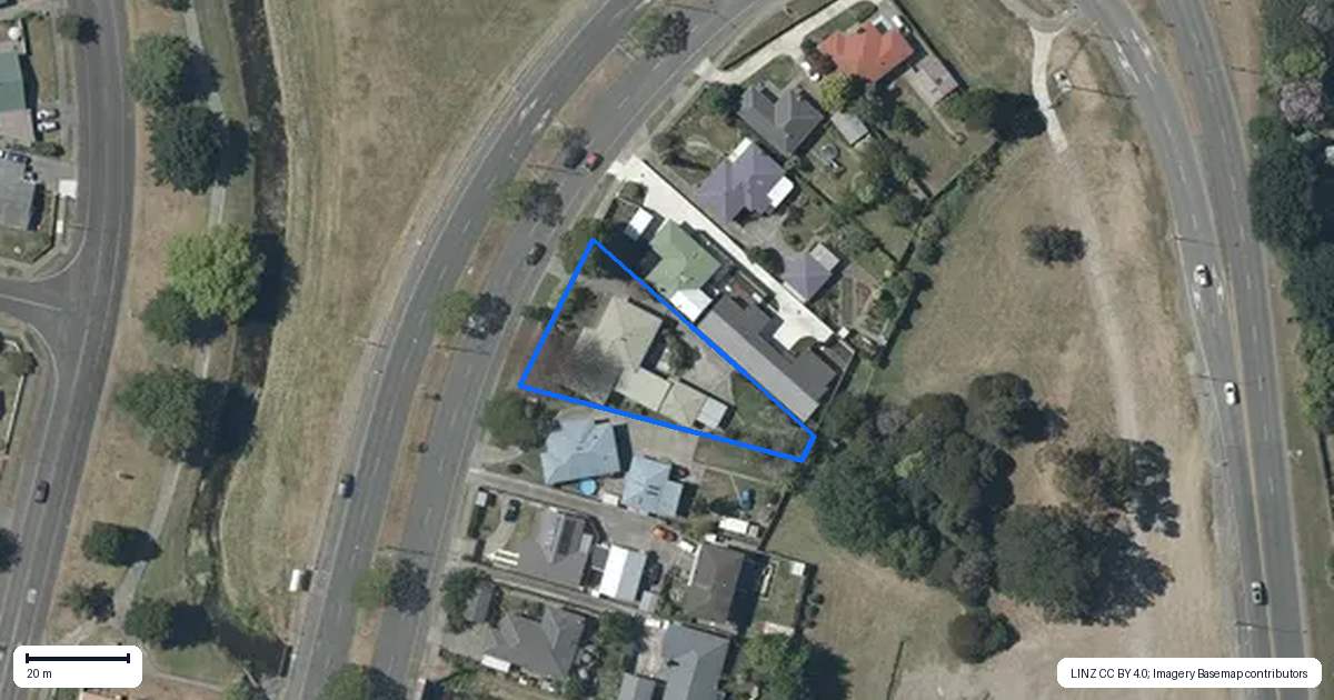 Property context map for 195 Taradale Road, Pirimai, Napier