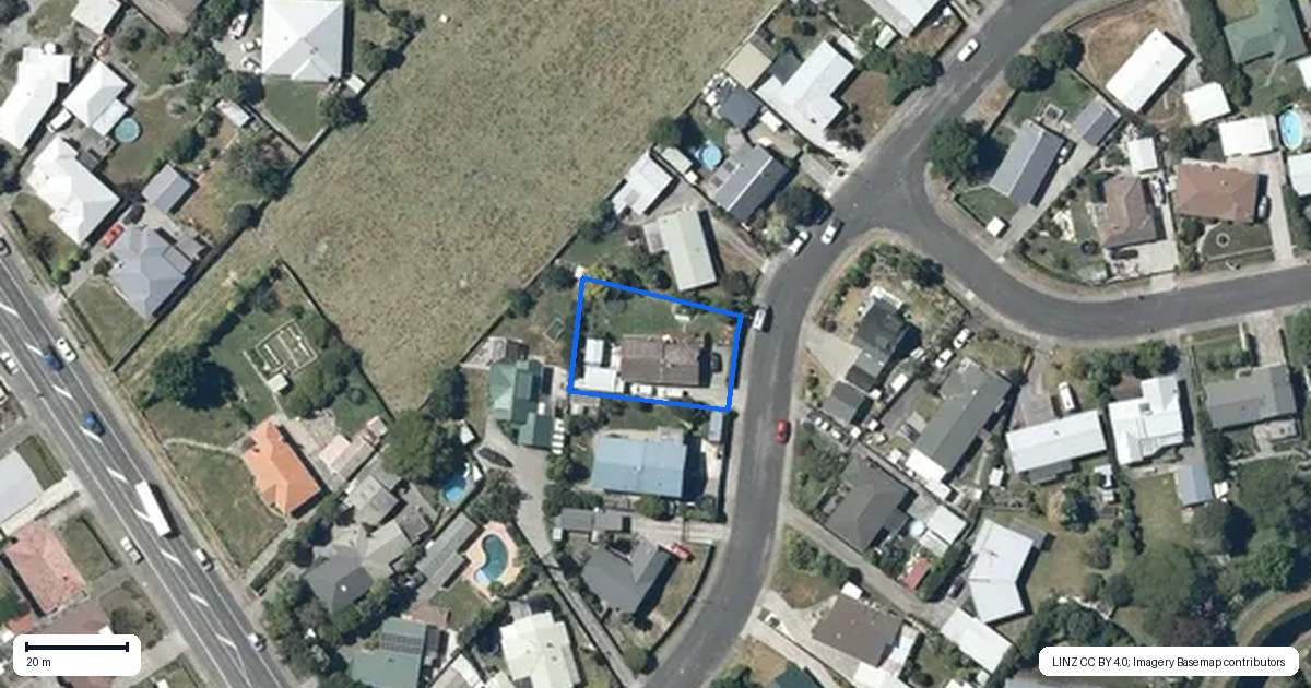 Property context map for 22 Valerie Street, Clive
