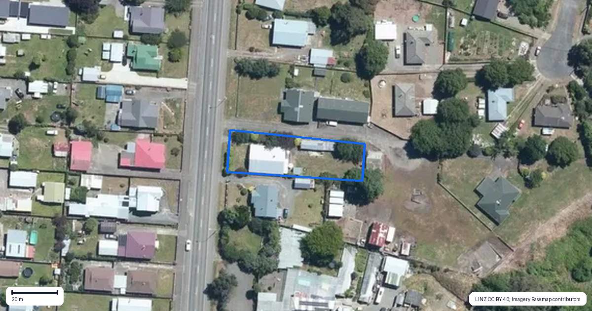 Property context map for 262 High Street, Dannevirke