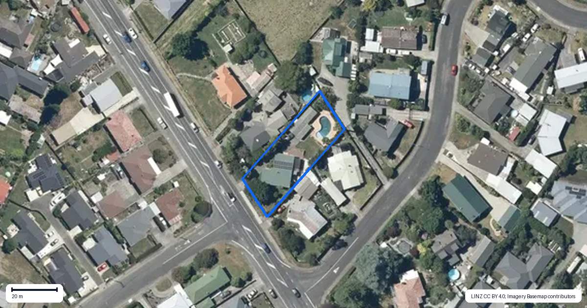 Property context map for 15 Mill Road, Clive