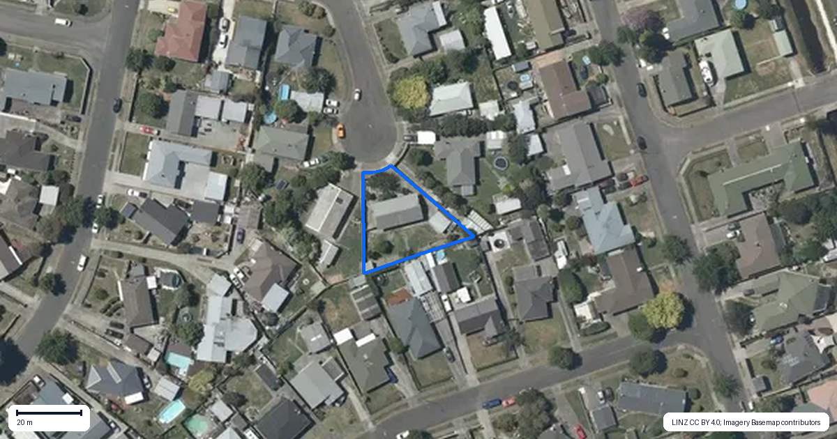Property context map for 11 Ireland Place, Pirimai, Napier
