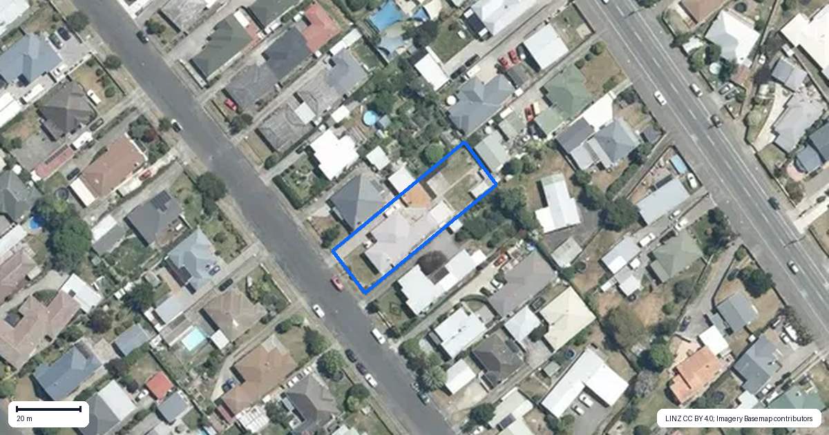 Property context map for 413 Burnett Street, Mahora, Hastings
