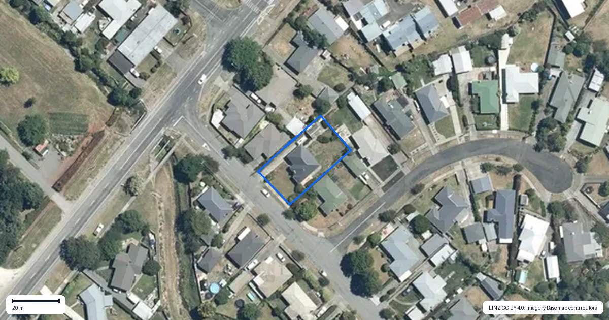 Property context map for 1 Palmerston Road, Havelock North