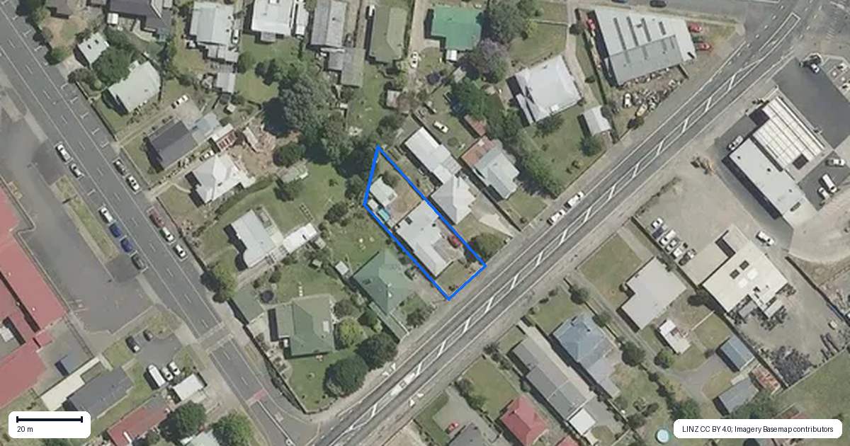 Property context map for 10 Achilles Street, Wairoa