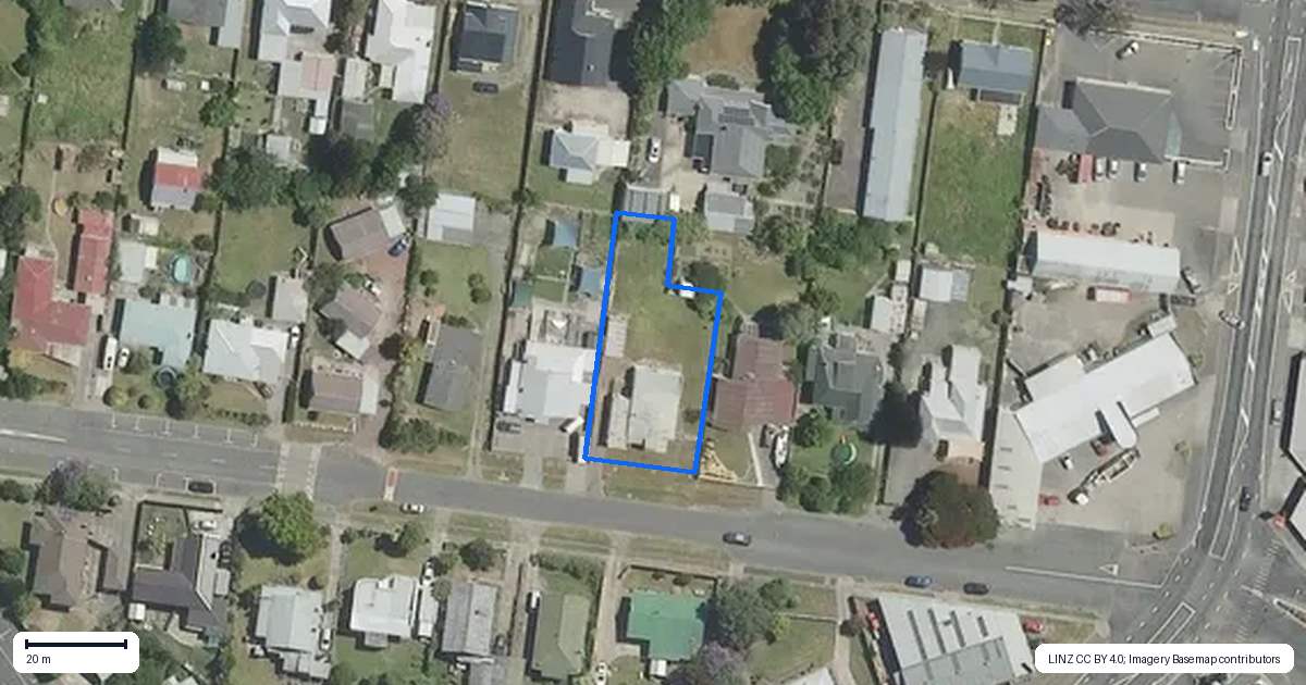 Property context map for 33 Lucknow Street, Wairoa