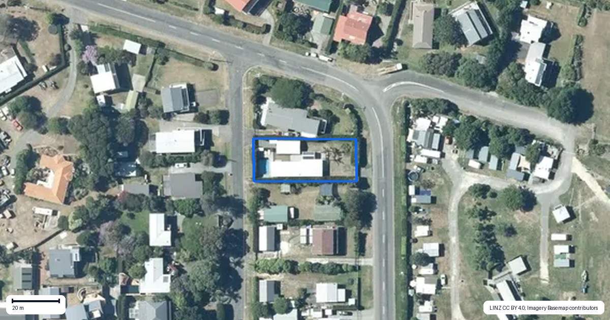 Property context map for 19 Harper Road, Waimarama
