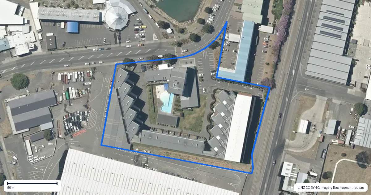 Property context map for 102/14D West Quay, Ahuriri, Napier