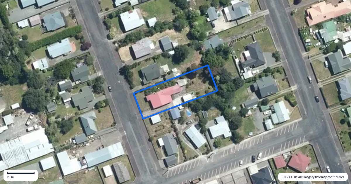 Property context map for 43 Alma Street, Dannevirke