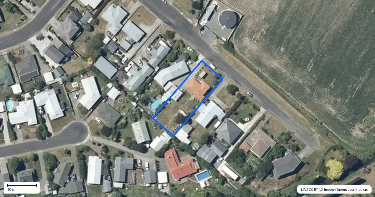 Property context map for 34 Tucker Lane, Clive