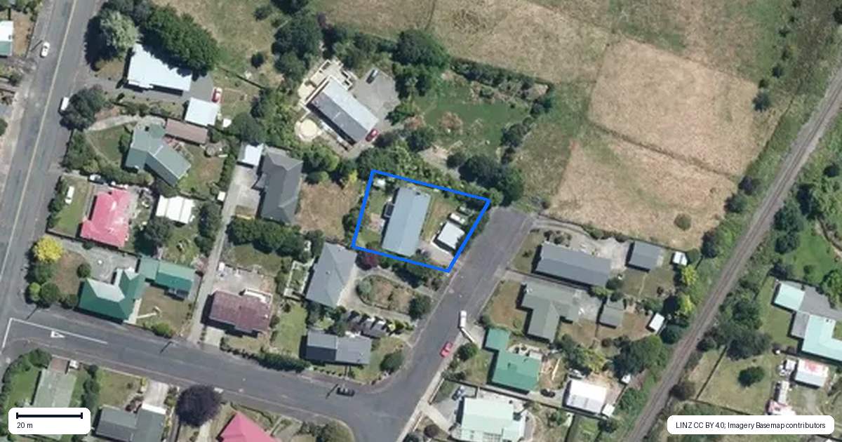 Property context map for 25 Ries Street, Dannevirke