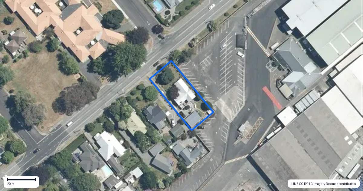 Property context map for 709 Nelson Street North, Hastings