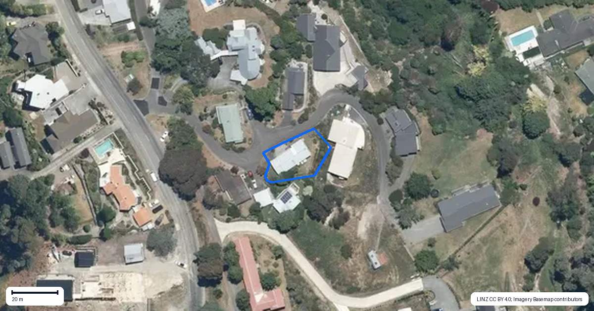 Property context map for 12A Te Mata Peak Road, Havelock North