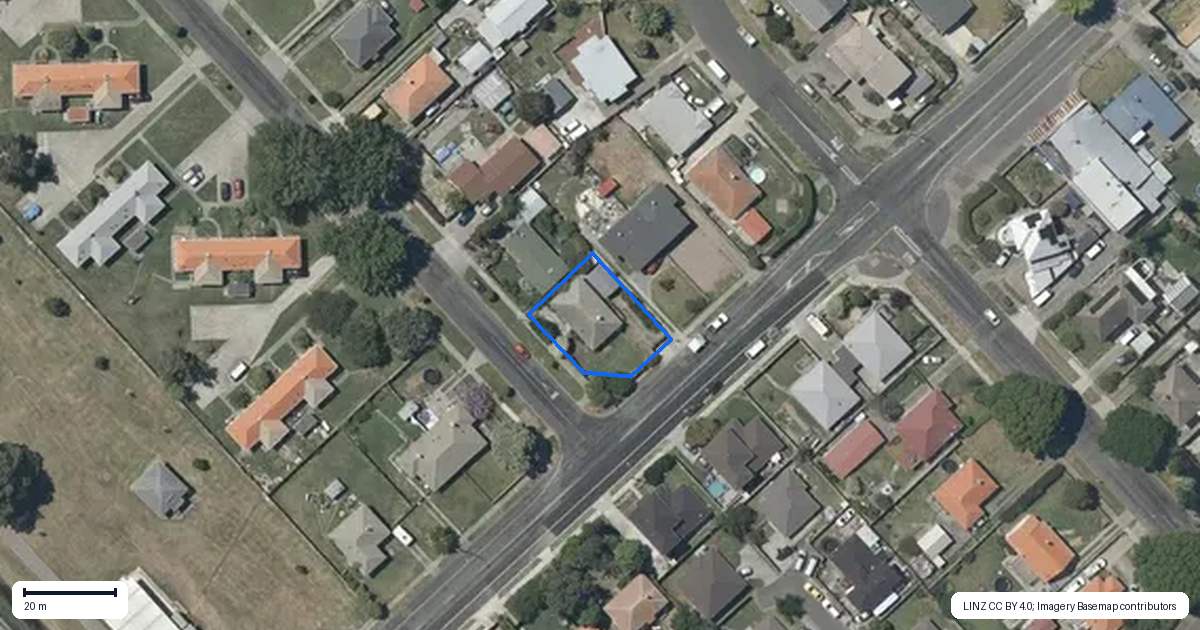 Property context map for 115 Latham Street, Marewa, Napier