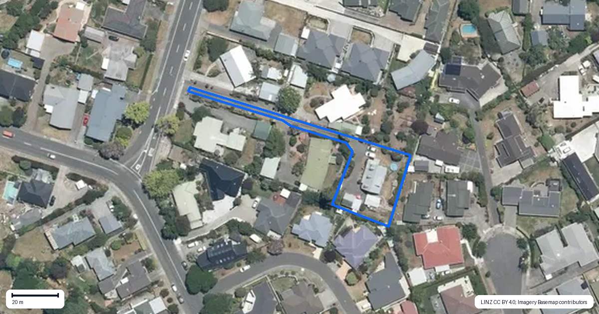 Property context map for 6A Brookvale Road, Havelock North
