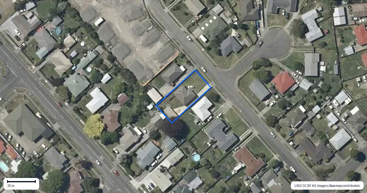 Property context map for 39 Constable Crescent, Onekawa, Napier