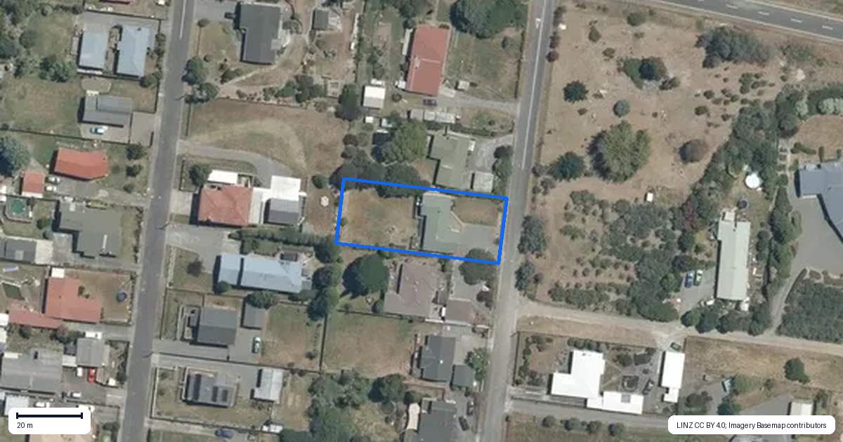 Property context map for 24 Eagle Street, Waipawa
