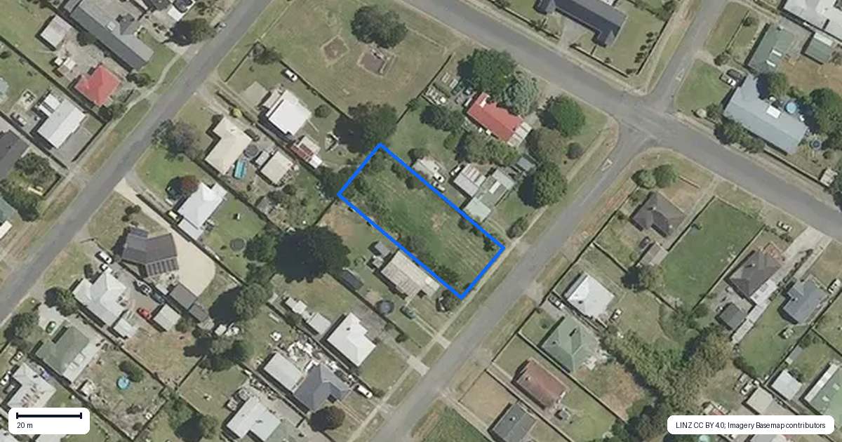 Property context map for 126 Apatu Street, Wairoa