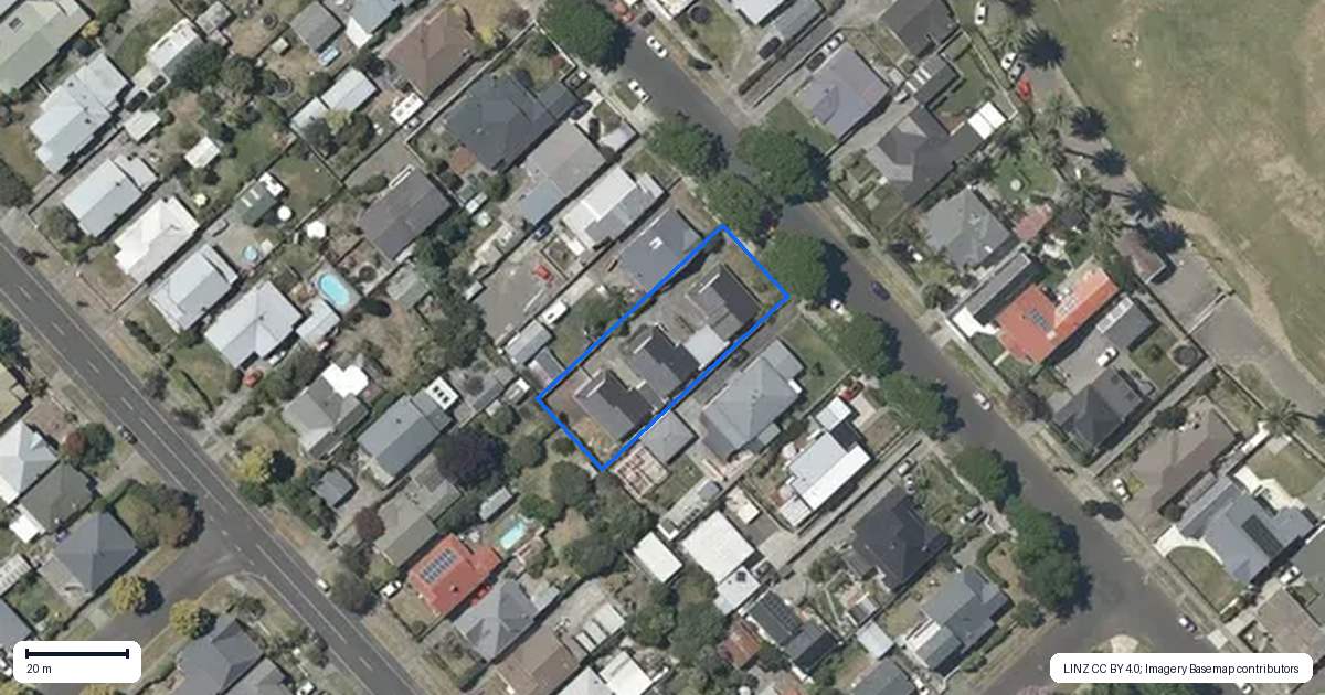 Property context map for 1/58 McDonald Street, Napier South, Napier