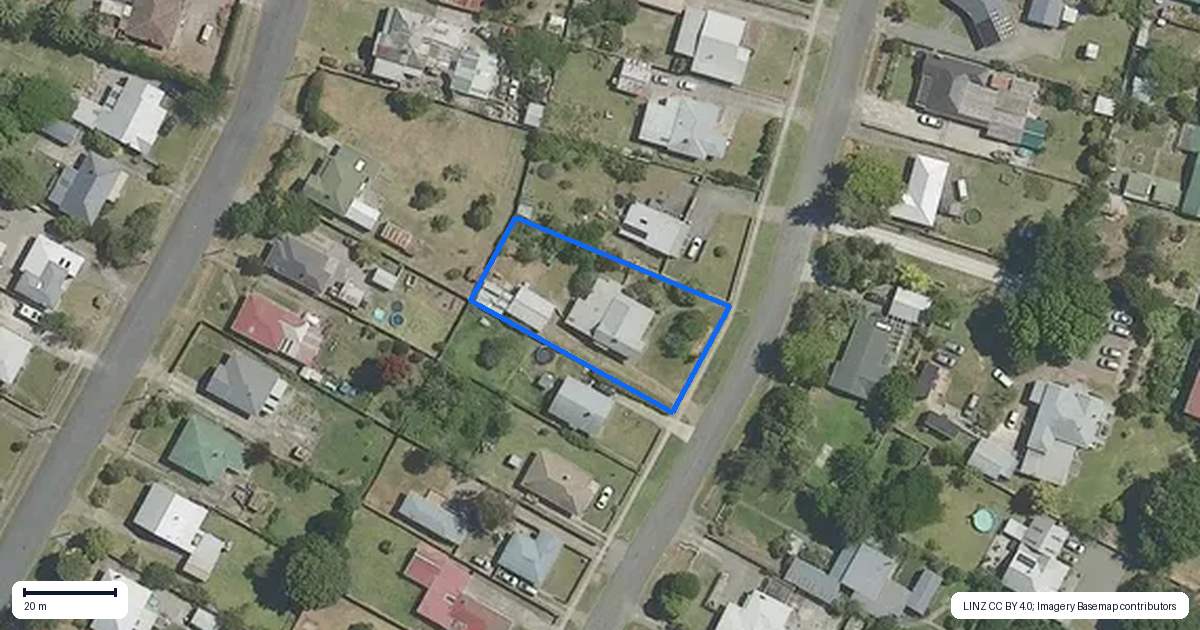 Property context map for 76 Apatu Street, Wairoa