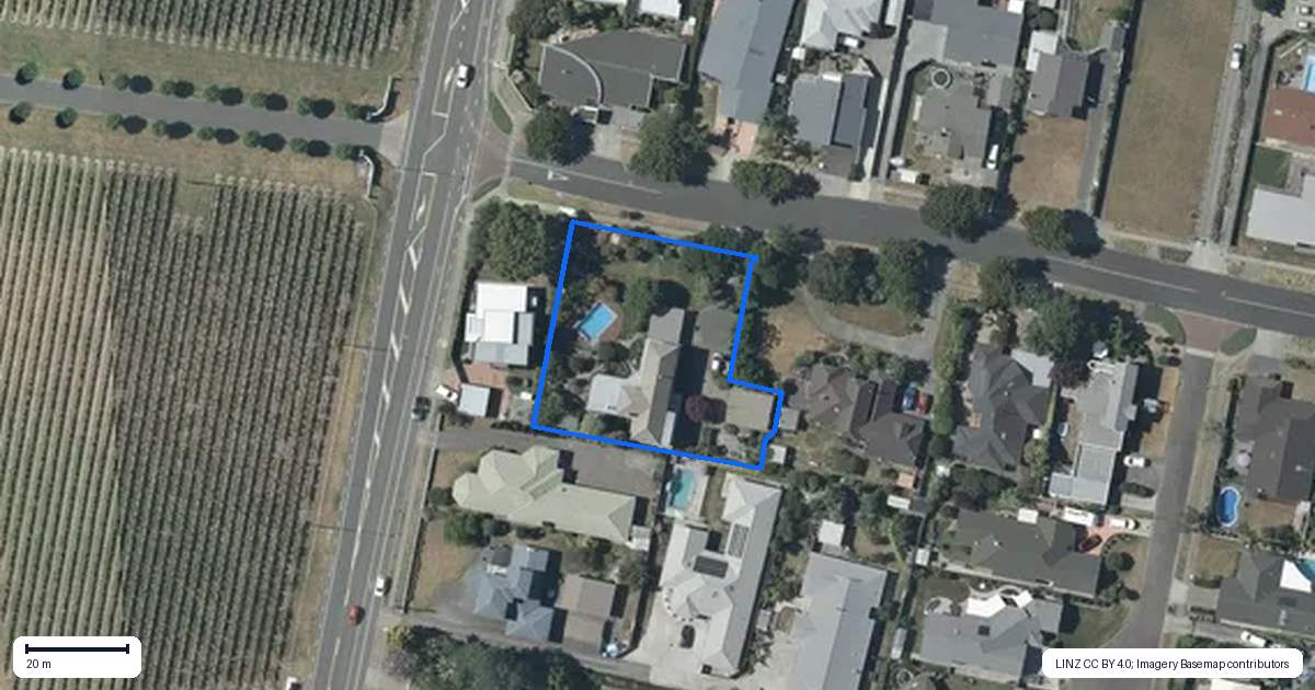 Property context map for 178 Avenue Road, Greenmeadows, Napier
