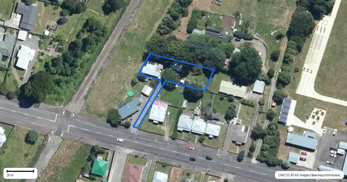 Property context map for 28A Cole Street, Dannevirke