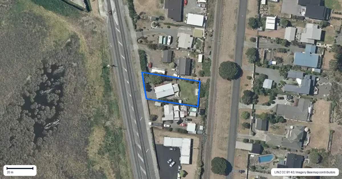 Property context map for 386 Main North Road, Bay View, Napier