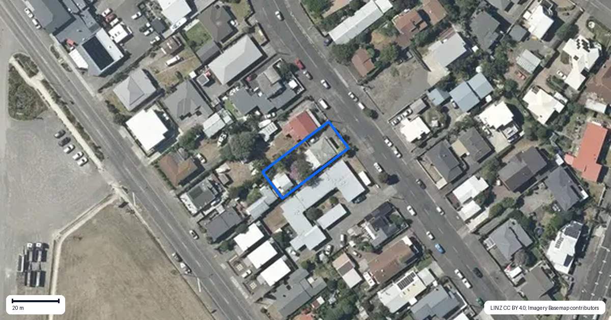Property context map for 134 Charles Street, Westshore, Napier