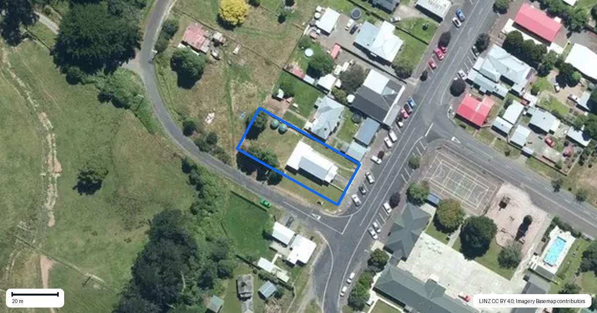 Property context map for 7 Coronation Street, Norsewood