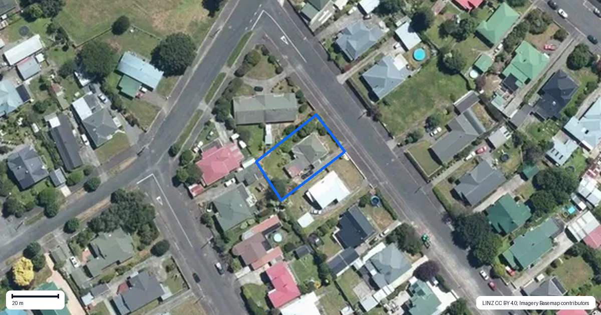 Property context map for 17 Albert Street, Dannevirke