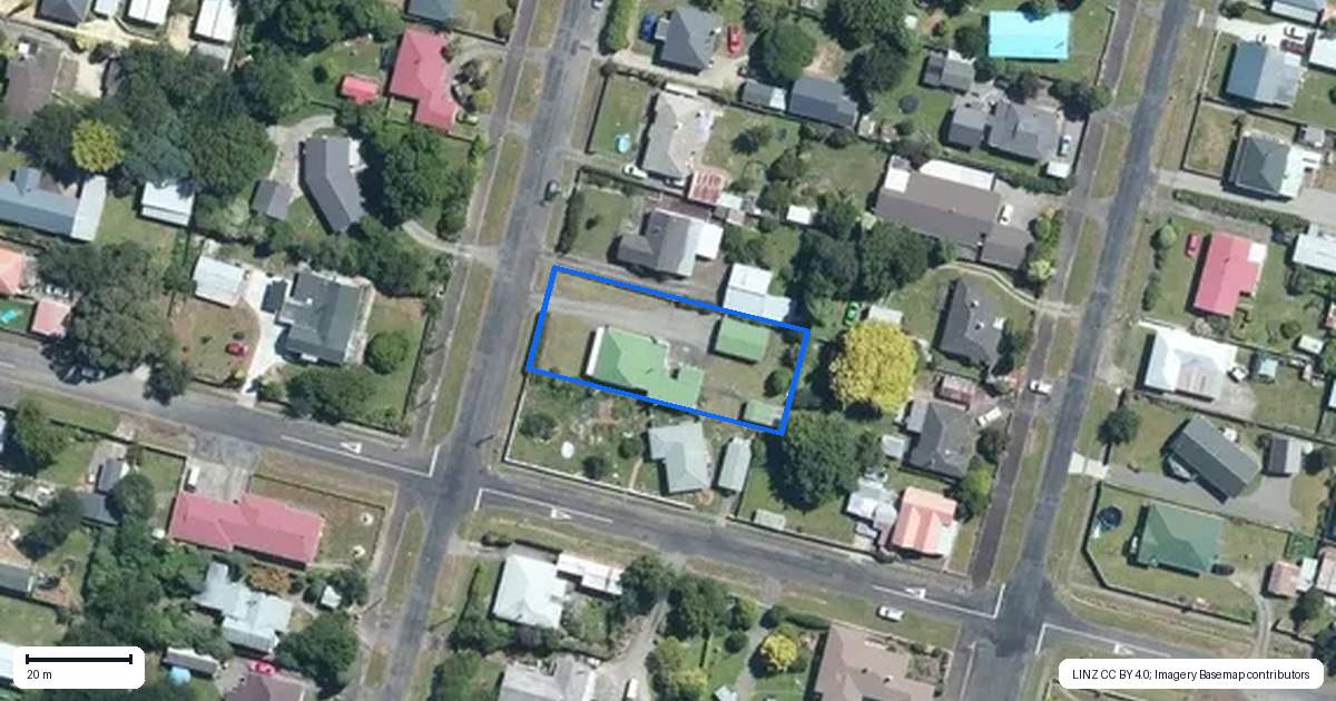 Property context map for 20 Ormond Street, Woodville