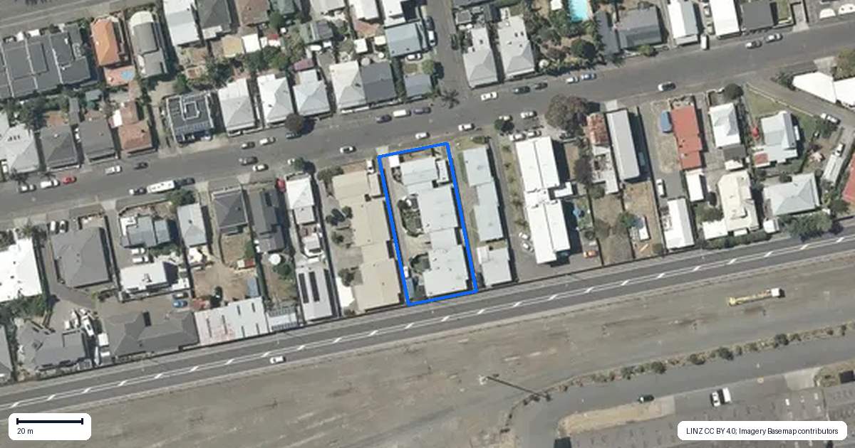 Property context map for 5/87 Waghorne Street, Ahuriri, Napier