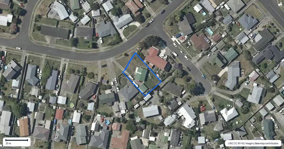 Property context map for 38 Clark Avenue, Pirimai, Napier