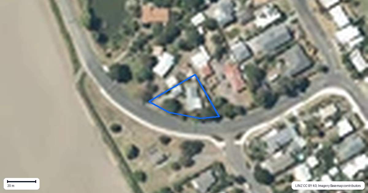 Property context map for 67 Beach Road, Haumoana
